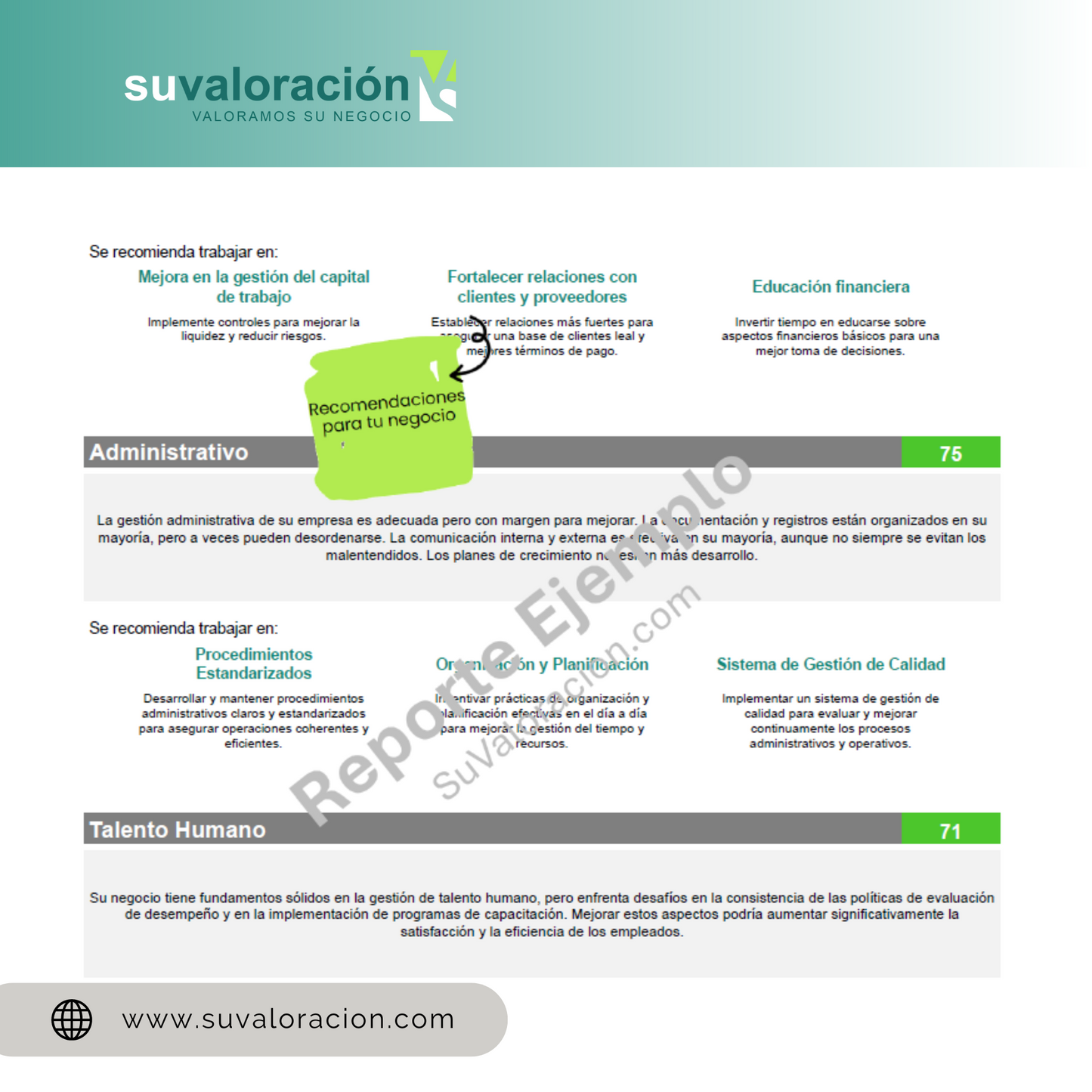 Servicio de Valoración de Empresas Pequeñas o Negocios