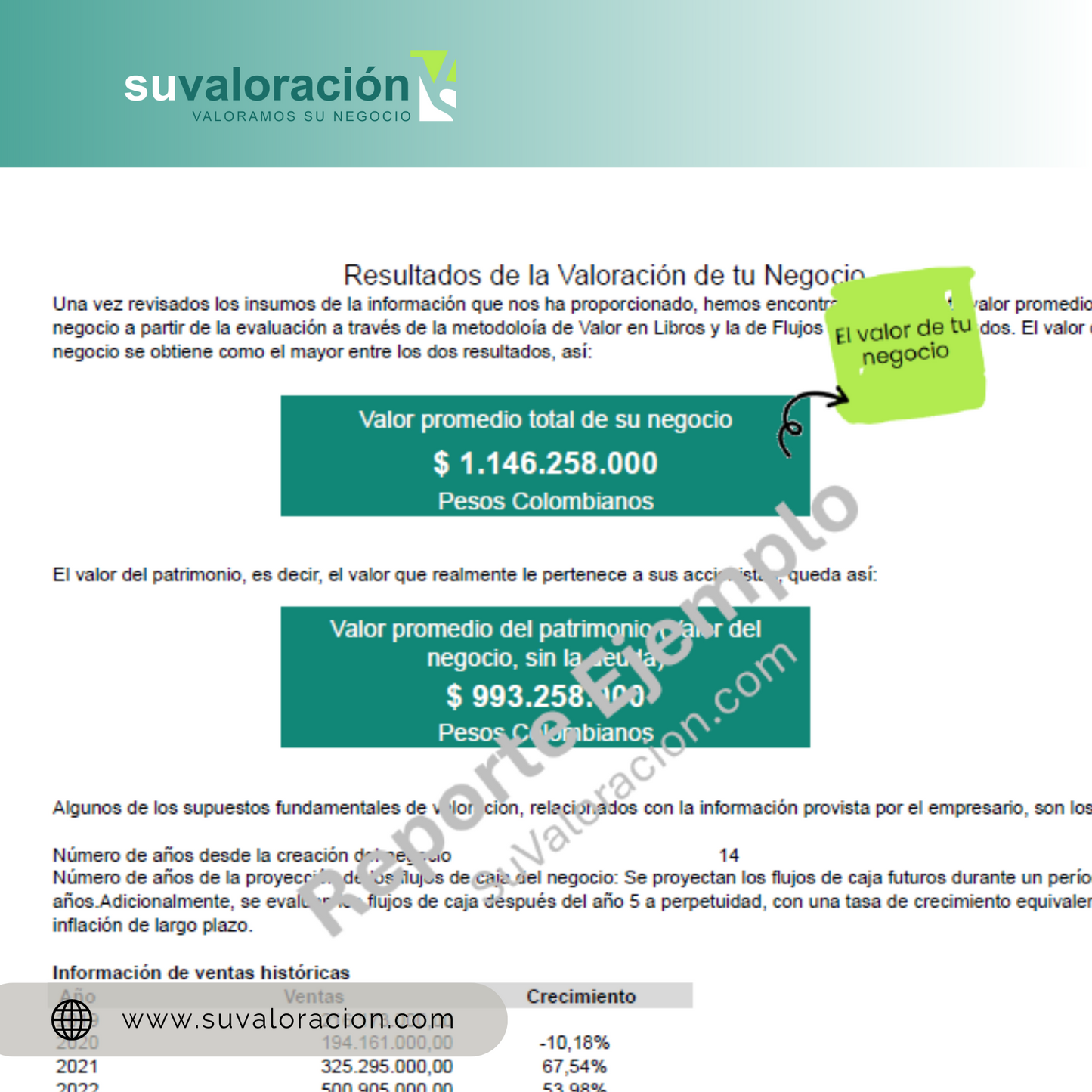 Servicio de Valoración de Empresas Pequeñas o Negocios